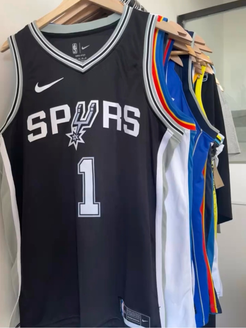 Victor Wembanyama Black Jersey Stitched